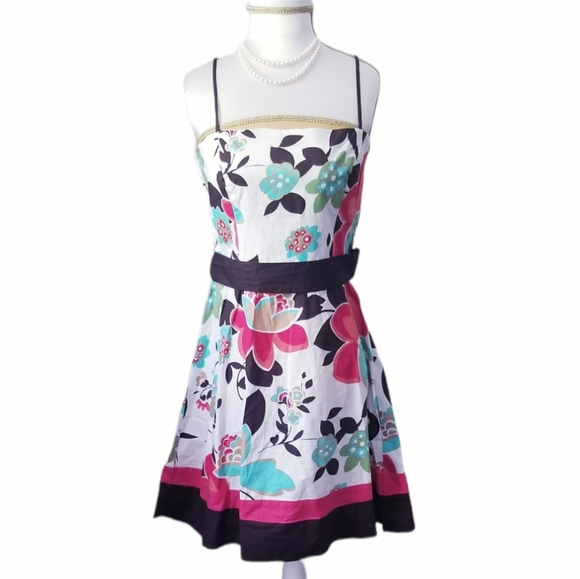 Fit and Flare Floral Summer Dress - Picture 2 of 9